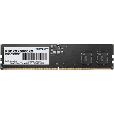 Оперативная память Patriot Signature, DDR5, 8GB (1x8 GB), 4800 MHz, CL40, DIMM