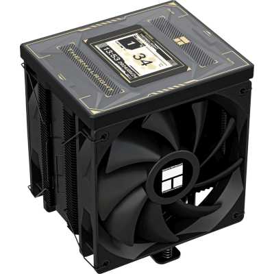 Устройство охлаждения(кулер) Thermalright Burst Assassin Vision 120 Soc-AM5/AM4/1200/1700/1851 черный 4-pin 25.6dB Al+Cu LCD Ret (BA120-VISION-BL)