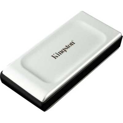 Внешний SSD Kingston XS2000, 4TB, USB 3.2 Gen 2x2 Type-C, R/W 2000/2000, серебристый