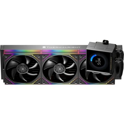 Система водяного охлаждения Thermalright Stream Vision 360 Soc-AM5/AM4/1200/1700/1851 черный 4-pin 28.1dB Al LCD Ret (S-VISION-360-BL)