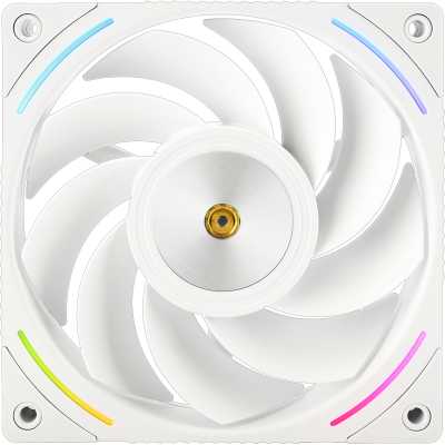 Кулер для корпуса Thermalright TL-K12RW Reverse (120x120x25mm, 4-pin PWM, ARGB, 69CFM, 27dBA, 2150RPM, White)