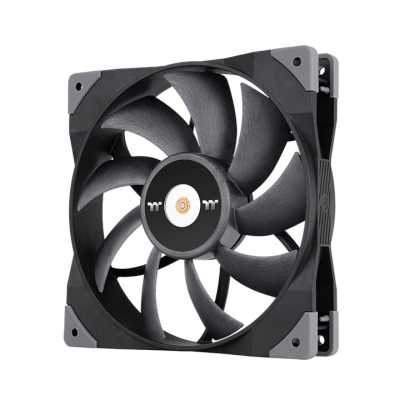 Вентилятор для корпуса Thermaltake Toughfan 14 140х140x25 черный 4-pin 33.2дБ (CL-F118-PL14BL-A) Ret