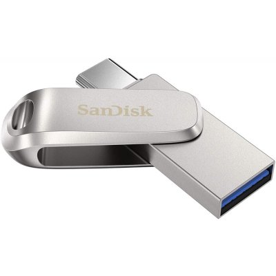 Флеш Диск Sandisk 512Gb Ultra Dual Drive Luxe SDDDC4-512G-G46 USB3.1 серебристый