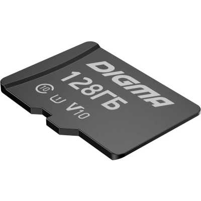 Флеш карта microSDXC 128GB Digma CARD10 V10 + adapter