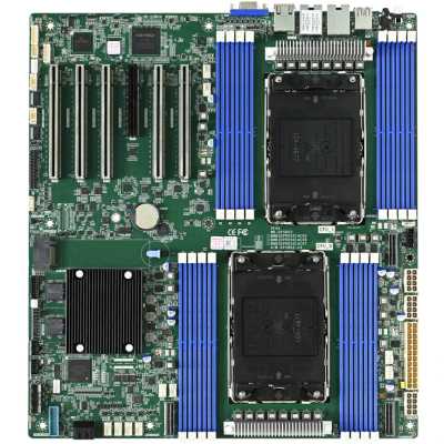 Серверная материнская плата AIC Vega MB, 2xLGA4677, Intel C741, 16xDDR5, 2xSATA, 2xM.2, 5xPCIe 5.0 x16, 1xVGA, 2x1Gb LAN, IPMI, 2xUSB-A 5Gbps, EATX