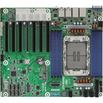 Серверная материнская плата ASRock GNRD8-2L2T, 1xE2 (LGA 4710), встроен в процессор, 8xDDR5, 0xSATA, 2xM.2, 7xPCIe 5.0 x16, 1xVGA, 2x1Gb LAN, 2x10Gb LAN, IPMI, 2xUSB-A 5Gbps, SSI CEB