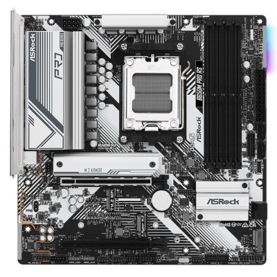 Материнская плата ASRock B650M PRO RS, AM5, AMD B650, 4xDDR5, 4xSATA, 3xM.2, 1xPCIe 4.0 x16, 1xPCIe 3.0 x4, 1xDP, 1xHDMI, 1x2.5Gb LAN, 1xUSB-C 10Gbps, 1xUSB-A 10Gbps, 2xUSB-A 5Gbps, 4xUSB-A 2.0, 3x3.5 мм, 7.1, mATX