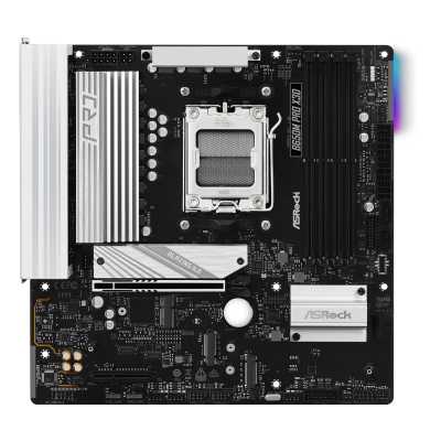 Материнская плата ASRock B650M Pro X3D, AM5, AMD B650, 4xDDR5, 4xSATA, 3xM.2, 1xPCIe 5.0 x16, 1xPCIe 4.0 x4, 1xHDMI, 1xDP, 1x2.5Gb LAN, 1xUSB-C 10Gbps, 1xUSB-A 10Gbps, 2xUSB-A 5Gbps, 4xUSB-A 2.0, 3x3.5 мм, 7.1, mATX