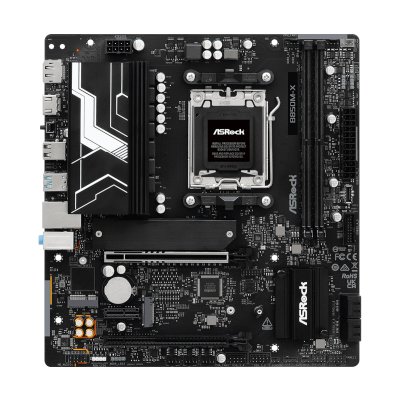 Материнская плата ASROCK B850M-X R2.0, AM5, AMD B850, 2xDDR5, 4xSATA, 2xM.2, 1xPCIe 5.0 x16, 1xPCIe 4.0 x4, 1xPCIe 3.0 x1, 1xDP, 1xHDMI, 1x2.5Gb LAN, 1xUSB-C 5Gbps, 3xUSB-A 5Gbps, 2xUSB-A 2.0, 3x3.5 мм, 7.1, mATX