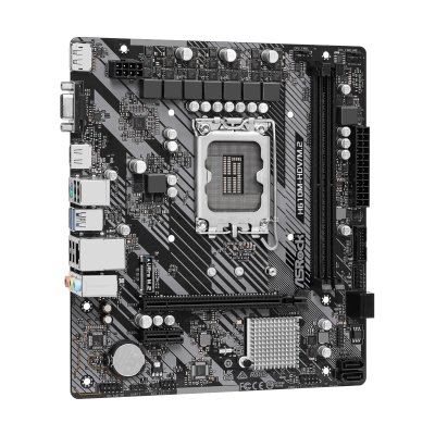 Материнская плата ASRock H610M-HDV/M.2 R2.0, LGA 1700, Intel H610, 2xDDR4, 4xSATA, 1xM.2, 1xPCIe 4.0 x16, 1xPCIe x1, 1xDP, 1xHDMI, 1xVGA, 1x 1Gb LAN, 2xUSB-A 3.2 Gen 1, 4xUSB 2.0, 3x3.5 мм, 7.1, mATX