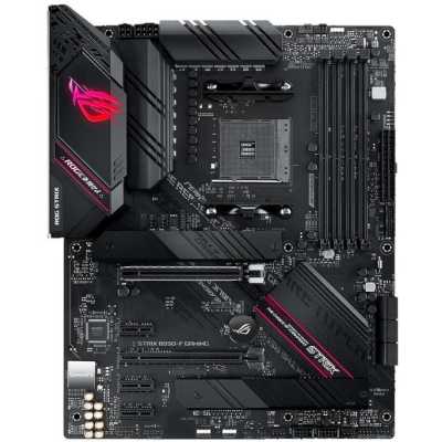 Материнская плата ASUS ROG STRIX B550-F GAMING, AM4, AMD B550, 4xDDR4, 6xSATA, 2xM.2, 1xPCIe 4.0 x16, 1xPCIe 3.0 x16, 3xPCIe x1, DisplayPort, HDMI, 1x2.5Gb LAN, USB Type-C, 5x3.5 мм, 7.1, ATX
