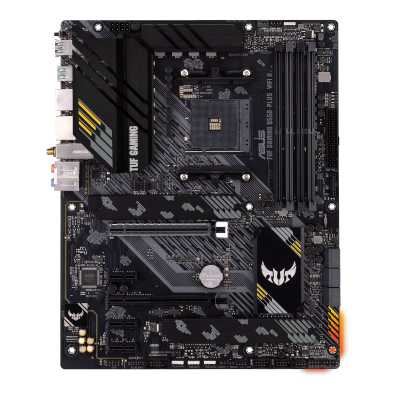 Материнская плата ASUS TUF GAMING B550-PLUS WIFI II, AM4, AMD B550, 4xDDR4, 6xSATA, 2xM.2, 1xPCIe 4.0 x16, 1xPCIe 3.0 x16, 3xPCIe x1, DisplayPort, HDMI, 1x2.5Gb LAN, USB Type-C, 3x3.5 мм, 7.1, ATX