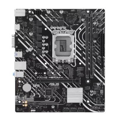 Материнская плата ASUS PRIME H610M-K, LGA 1700, Intel H610, 2xDDR5, 4xSATA, 1xM.2, 1xPCIe 4.0 x16, 1x1Gb LAN, 2xUSB-A 3.2 Gen 1, 4xUSB-A 2.0, 1xHDMI, 1xVGA, 3x3.5 мм, 1xRS-232, 7.1, mATX
