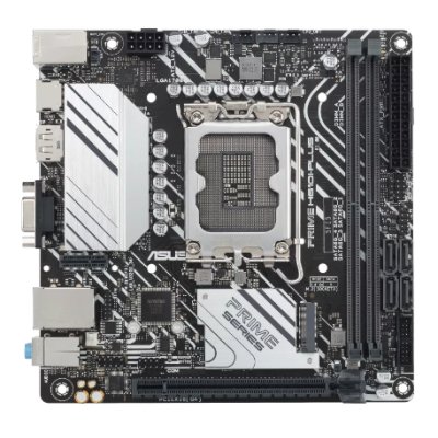 Материнская плата ASUS PRIME H610I-PLUS-CSM, LGA 1700, Intel H610, 2xDDR5, 4xSATA, 1xM.2 PCIe 3.0 x4, 1xPCIe 4.0 x16, 1xHDMI, 1xDP, 1xVGA, 2xUSB-A 3.2 Gen 1, 2xUSB-A 2.0, 1x 1Gb LAN, 3x3.5 мм, 7.1, Mini-ITX