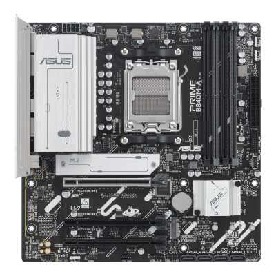 Материнская плата ASUS PRIME B840M-A-CSM, AM5, AMD B840, 4xDDR5, 4xSATA, 3xM.2, 1xPCI-E 4.0 x16, 2xPCI-E 3.0 x16, 1xRealtek 2.5Gb LAN, 2xUSB-A 10Gbps, 1xUSB-C 5Gbps, 4xUSB-A 2.0, 3x3.5 мм, 7.1, micro-ATX