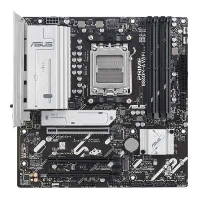 Материнская плата ASUS PRIME B840M-A WIFI, AM5, AMD B840, 4xDDR5, 4xSATA III, 3xM.2, 1xPCIe 4.0 x16, 2xPCIe 3.0 x16 (x1), 2xDP, 1xHDMI, 1x 2.5Gb LAN, Wi-Fi 6E, 2xUSB-A 10Gbps, 1xUSB-C 5Gbps, 4xUSB-A 2.0, 3x3.5 мм, 7.1, micro-ATX