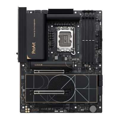 Материнская плата ASUS ProArt Z890-CREATOR WIFI, LGA 1851, Intel Z890, 4xDDR5, 4xSATA, 5xM.2, 2xPCIe 5.0 x16, 1xPCIe 4.0 x16, 1xHDMI, 1xDP, 1x 10Gb LAN, 1x 2.5Gb LAN, 2xUSB-C 10Gbps, 6xUSB-A 10Gbps, 1xUSB-A 2.0, 7.1, ATX