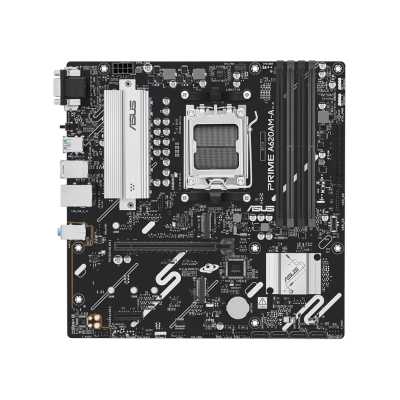 Материнская плата ASUS PRIME A620M-A-CSM, AM5, AMD A620, 4xDDR5, 4xSATA, 2xM.2, 1xPCIe 4.0 x16, 2xPCIe 3.0 x1, 1xVGA, 1xHDMI, 1xDP, 1x1Gb LAN, 2xUSB-A 5Gbps, 4xUSB-A 2.0, 3x3.5 мм, 7.1, mATX