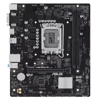 Материнская плата ASUS PRIME H610M-R-SI, LGA 1700, Intel H610, 2xDDR5, 4xSATA, 1xM.2, 1xPCIe 4.0 x16, 1x1Gb LAN, 2xUSB-A 2.0, 2xUSB-A 3.2 Gen 1, 1xVGA, 1xHDMI, 1xDP, 3x3.5 мм, 1xRS-232, 1xLPT, 7.1, mATX