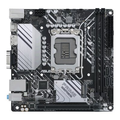 Материнская плата ASUS PRIME H610I-PLUS D4-CSM, LGA 1700, Intel H610, 2xDDR4, 4xSATA, 1xM.2 PCIe 3.0 x4, 1xPCIe 4.0 x16, 1xHDMI, 1xDP, 1xVGA, 2xUSB-A 3.2 Gen 1, 2xUSB-A 2.0, 1x 1Gb LAN, 3x3.5 мм, 7.1, Mini-ITX