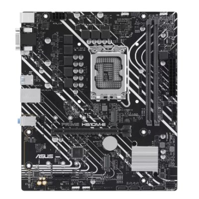 Материнская плата ASUS PRIME H610M-E-CSM, LGA 1700, Intel H610, 2xDDR5, 4xSATA, 2xM.2 PCIe 3.0 (x2, x4), 1xPCIe 4.0 x16, 1xPCIe x1, 1xHDMI, 1xDP, 1xVGA, 2xUSB-A 2.0, 2xUSB-A 3.2 Gen 1, 1x 1Gb LAN, 3x3.5 мм, 7.1, mATX