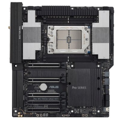Материнская плата ASUS Pro WS TRX50-SAGE WIFI, sTR5, AMD TRX50, 4xDDR5, 4xSATA, 3xM.2, 1xSlimSAS, 1xPCI-E 5.0 x8, 1xPCI-E 4.0 x16, 1xPCI-E 4.0 x4, 2x 10Gb LAN, 2xUSB-A 2.0, 6xUSB-A 3.2 Gen 2, 1xUSB-C 3.2 Gen 2x2, 2x3.5 мм, 5.1, E-ATX