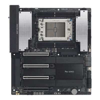 Серверная материнская плата ASUS PRO WS TRX50-SAGE WIFI A, sTR5, AMD TRX50, 4xDDR5, 4xSATA, 4xM.2, 2xSlimSAS, 3xPCIe 5.0 x16, 1xPCIe 4.0 x16, 2xDP, 1x10Gb LAN, 1x2.5Gb LAN, Wi-Fi 7, Bluetooth 5.4, 2xUSB-C 40Gbps (USB4), 6xUSB-A 10Gbps, 1xUSB-A 2.0, 2x3.5 