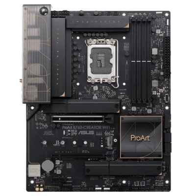 Материнская плата ASUS ProArt B760-CREATOR WIFI, LGA 1700, Intel B760, 4xDDR5, 4xSATA, 3xM.2, 1xPCI-E 5.0 x16, 1xPCI-E 4.0 x4, 1xDP, 1xHDMI, 2x2.5Gb LAN, 4xUSB-A, 1xUSB-C, 5x3.5 мм, 7.1, Standard-ATX