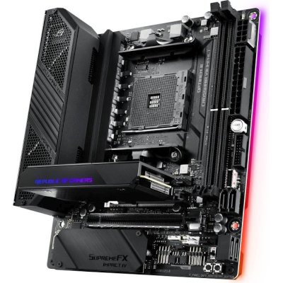 Материнская плата ASUS ROG CROSSHAIR VIII IMPACT, AM4, AMD X570, 2xDDR4, 4xSATA, 2xM.2, 1xPCIe 4.0 x16, 1x1Gb LAN, Wi-Fi 6, Bluetooth 5.0, 1xUSB-C 10Gbps, 5xUSB-A 10Gbps, 2xUSB-A 5Gbps, 7.1, Mini-DTX