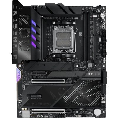 Материнская плата ASUS ROG CROSSHAIR X870E APEX, AM5, AMD X870E, 2xDDR5, 4xSATA, 5xM.2, 1xPCIe 5.0 x16, 1xPCIe 5.0 x8, 1xPCIe 3.0 x4, 1xPCIe 3.0 x1, 1xTOSLINK, 1x5Gb LAN, Wi-Fi 7, Bluetooth 5.4, 2xUSB-C 40Gbps, 1xUSB-C 10Gbps, 5xUSB-A 10Gbps, 2xUSB-A 5Gbp