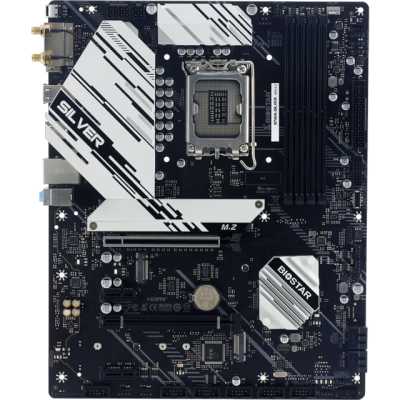 Материнская плата Biostar B760A-SILVER, LGA 1700, Intel B760, 4xDDR5, 4xSATA, 3xM.2, 1xPCIe 5.0 x16, 1xPCIe 4.0 x4, 2xPCIe x1, 1xHDMI, 1xDP, 1x 2.5Gb LAN, 5xUSB-A 3.2 Gen 2, 2xUSB-A 2.0, 1xUSB-C 3.2 Gen 2, 3x3.5 мм, 7.1, ATX