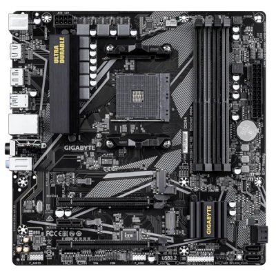Материнская плата Gigabyte B550M DS3H AC R2, AM4, AMD B550, 4xDDR4, 4xSATA, 2xM.2, 1xPCIe 4.0 x16, 1xPCIe 3.0 x4, 1xPCIe 3.0 x1, 1xDP, 1xHDMI, 1x1Gb LAN, Wi-Fi, Bluetooth 5.0, 4xUSB-A 5Gbps, 2xUSB-A 2.0, 3x3.5 мм, 7.1, mATX
