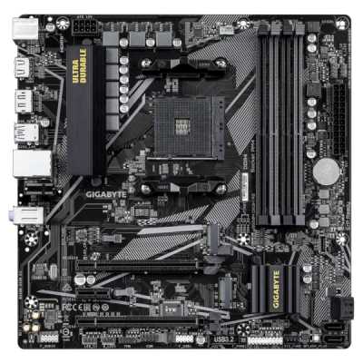 Материнская плата Gigabyte B550M DS3H R2, AM4, AMD B550, 4xDDR4, 4xSATA, 2xM.2, 1xPCIe 4.0 x16, 1xPCIe 3.0 x4, 1xPCIe 3.0 x1, 1xDP, 1xHDMI, 1x1Gb LAN, 4xUSB-A 5Gbps, 2xUSB-A 2.0, 3x3.5 мм, 7.1, mATX