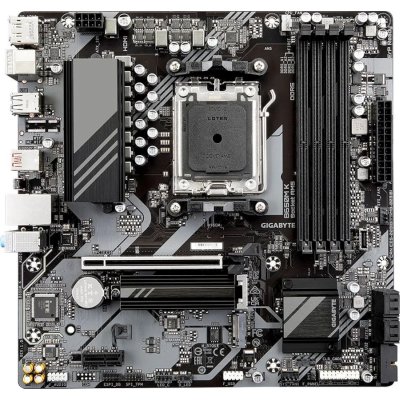 Материнская плата GIGABYTE B650M K, AM5, AMD B650, 4xDDR5, 4xSATA, 2xM.2, 1xPCIe 4.0 x16, 1xPCIe x1, 1xHDMI, 1xDP, 1x2.5Gb LAN, 1xUSB 3.2 Gen 2, 2xUSB 3.2 Gen 1, 4xUSB 2.0, 3x3.5 мм, 7.1, micro-ATX