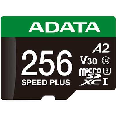 Флеш карта microSD ADATA 256Gb microSDXC Class 10 UHS-I U3 V30 A2 180/160 MB/s (SD адаптер)
