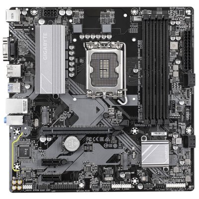 Материнская плата Gigabyte B760M D3HP DDR5, LGA 1700, Intel B760, 4xDDR5, 4xSATA, 2xM.2, 1xPCIe 4.0 x16, 1xPCIe x1, 1xHDMI, 1xVGA, 1xDP, 1x 1Gb LAN, 3xUSB-A 3.2 Gen 1, 2xUSB-A 2.0, 3x3.5 мм, 7.1, mATX