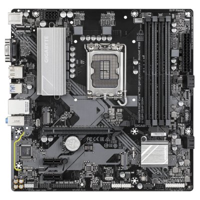 Материнская плата Gigabyte B760M D3HP DDR4, LGA 1700, Intel B760, 4xDDR4, 4xSATA, 2xM.2, 1xPCIe 4.0 x16, 2xPCIe x1, 1xHDMI, 1xVGA, 1xDP, 1x 1Gb LAN, 3xUSB-A 3.2 Gen 1, 2xUSB-A 2.0, 3x3.5 мм, 7.1, mATX