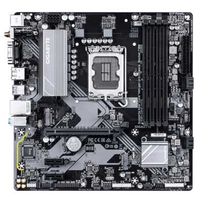 Материнская плата Gigabyte B760M D3HP WIFI6, LGA 1700, Intel B760, 4xDDR5, 4xSATA, 2xM.2, 1xPCIe 4.0 x16, 1xPCIe 4.0 x4, 1xHDMI, 1xDP, 1x2.5Gb LAN, Wi-Fi 6, Bluetooth 5.3, 1xUSB-C 10Gbps, 1xUSB-A 10Gbps, 4xUSB-A 5Gbps, 2xUSB-A 2.0, 1xPS/2, 3x3.5 мм, 7.1, 