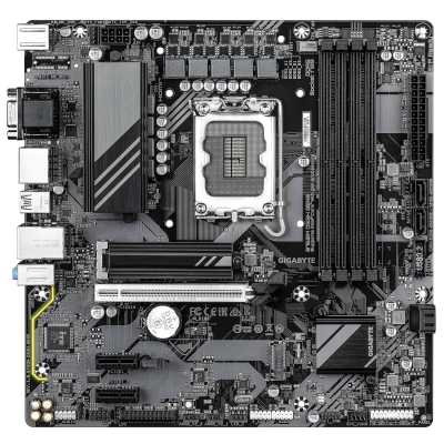 Материнская плата Gigabyte B760M DS3H GEN5, LGA 1700, Intel B760, 4xDDR5, 4xSATA, 2xM.2, 1xPCIe 5.0 x16, 2xPCIe 3.0 x1, 1xVGA, 1xHDMI, 2xDP, 1x2.5Gb LAN, 1xUSB-C 10Gbps, 3xUSB-A 5Gbps, 2xUSB-A 2.0, 1xPS/2, 3x3.5 мм, 7.1, mATX