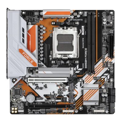 Материнская плата Gigabyte B850M FORCE, AM5, AMD B850, 2xDDR5, 4xSATA, 3xM.2, 1xPCIe 5.0 x16, 1xPCIe 4.0 x4, 1xHDMI, 1xDP, 1x2.5Gb LAN, 1xUSB-C 5Gbps, 1xUSB-A 10Gbps, 2xUSB-A 5Gbps, 2xUSB-A 2.0, 3x3.5 мм, 7.1, mATX