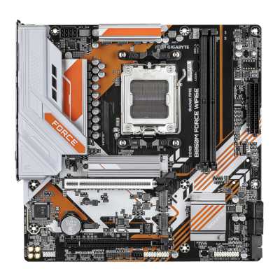 Материнская плата Gigabyte B850M FORCE WF6E (V1.2), AM5, AMD B850, 2xDDR5, 4xSATA, 3xM.2, 1xPCIe 5.0 x16, 1xPCIe 4.0 x4, 1xDP, 1xHDMI, 1x2.5Gb LAN, Wi-Fi 6E, Bluetooth 5.3, 1xUSB-C 5Gbps, 1xUSB-A 10Gbps, 2xUSB-A 5Gbps, 2xUSB-A 2.0, 3x3.5 мм, 7.1, mATX