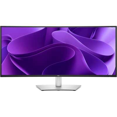 Монитор Dell 34" P3425WE серебристый/черный IPS LED 5ms 21:9 HDMI матовая HAS Piv 350cd 178гр/178гр 3440x1440 100Hz DP WQ HD 2K (1440p) USB 9.91кг