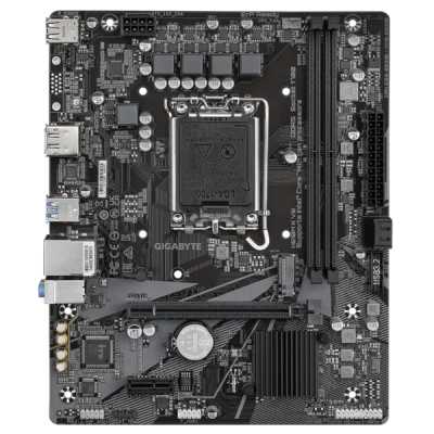 Материнская плата Gigabyte H610M K V2, LGA1700, Intel H610, 2xDDR5, 2xSATA, 1xM.2, 1xPCIe 4.0 x16, 1xPCIe 3.0 x1, 1xDP, 1xHDMI, 1x1Gb LAN, 2xUSB-A 5Gbps, 4xUSB-A 2.0, 3x3.5 мм, 7.1, mATX