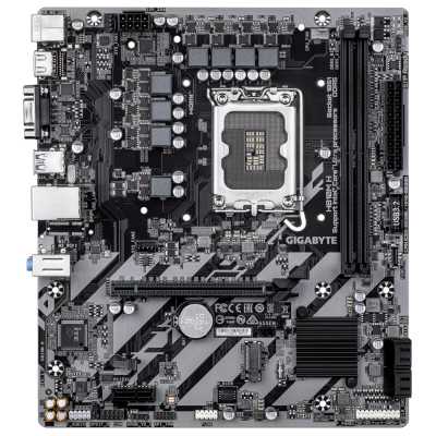 Материнская плата Gigabyte H810M H, LGA1851, Intel H810, 2xDDR5, 4xSATA, 1xM.2, 1xPCIe 4.0 x16, 1xPCIe 3.0 x1, 1xHDMI, 1xD-Sub, 1x1Gb LAN, 1xUSB-C 5Gbps, 4xUSB-A 5Gbps, 7xUSB-A 2.0, 3x3.5 мм, 7.1, mATX
