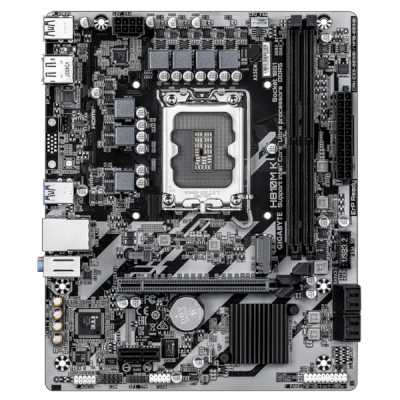 Материнская плата Gigabyte H810M K, LGA1851, Intel H810, 2xDDR5, 4xSATA, 1xM.2, 1xPCIe 4.0 x16, 1xPCIe 3.0 x1, 1xDP, 1xHDMI, 1x1Gb LAN, 2xUSB-A 5Gbps, 4xUSB-A 2.0, 3x3.5 мм, 7.1, mATX
