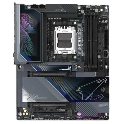 Материнская плата Gigabyte X870E A MASTER X Socket AM5 AMD X870E 4xDDR5 ATX AC`97 8ch(7.1) 1P 10Gigabit + 1P 5Gigabit RAID+HDMI