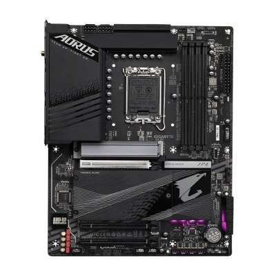 Материнская плата Gigabyte Z790 AORUS ELITE AX, LGA 1700, Intel Z790, 4xDDR5, 6xSATA, 4xM.2, 1xPCI-E 5.0 x16, 1xPCI-E 3.0 x4, 1xDP, 1xHDMI, 1x 2.5Gb LAN, 2xUSB-A 2.0, 3xUSB-A 3.2 Gen 1, 2xUSB-A 3.2 Gen 2, 1xUSB-C 3.2 Gen 2x2, 7.1, ATX