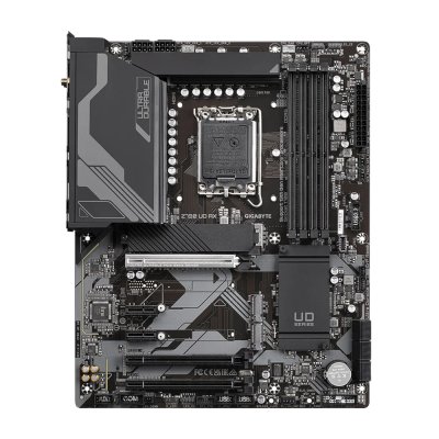 Материнская плата Gigabyte Z790 UD AX (V1.1/V1.2), LGA 1700, Intel Z790, 4xDDR5, 6xSATA, 3xM.2, 1xPCIe 5.0 x16, 1xPCIe 4.0 x4, 1xPCIe 3.0 x1, 1xHDMI, 1xDP, 1x 2.5Gb LAN, 4xUSB-A 2.0, 4xUSB-A 3.2 Gen 1, 1xUSB-A 3.2 Gen 2, 1xUSB-C 3.2 Gen 2x2, 7.1, ATX