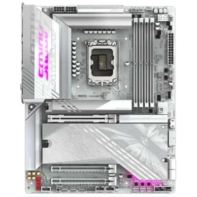 Материнская плата GIGABYTE Z890 AORUS ELITE WIFI7 ICE, LGA1851, Intel Z890, 4xDDR5, 4xSATA, 4xM.2, 3xPCIe x16, DisplayPort, USB Type-C, 1x2.5Gb LAN, 2x3.5 мм, 7.1, ATX