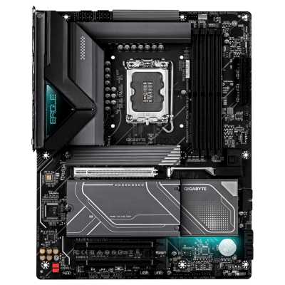 Материнская плата Gigabyte Z890 EAGLE PLUS, LGA 1851, Intel Z890, 4xDDR5, 4xSATA, 4xM.2, 1xPCIe 5.0 x16, 2xPCIe 4.0 x16, 1xDP, 1x2.5Gb LAN, 1xUSB-C 40Gbps (USB4), 2xUSB-A 10Gbps, 3xUSB-A 5Gbps, 4xUSB-A 2.0, 3x3.5 мм + S/PDIF оптический, 7.1, с подсветкой,